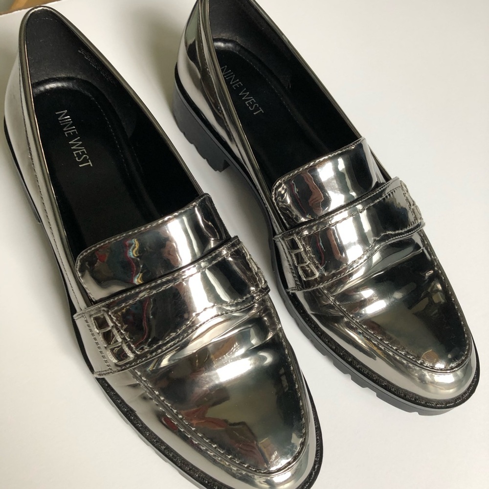 Nine West Chrome Loafers